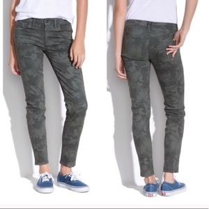 Madewell skinny camo jeans sz 26